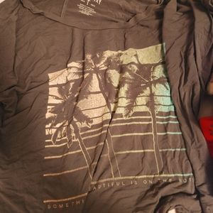 American eagle crop tee
